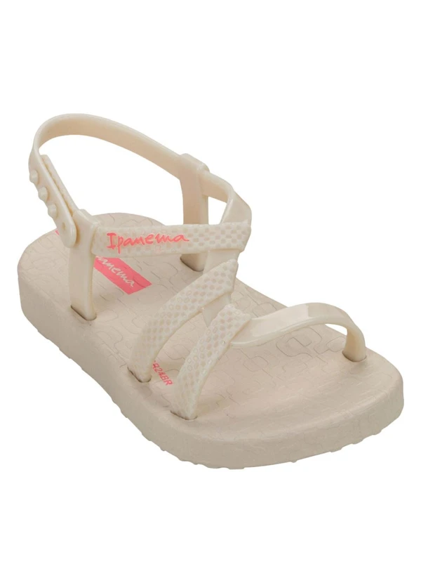Grendene Kids - Sandália Infantil Ipanema Diversa Off White