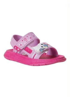 Perfecta - Sandália Infantil Lilás com Sola em Pvc Pink - PERFECTA