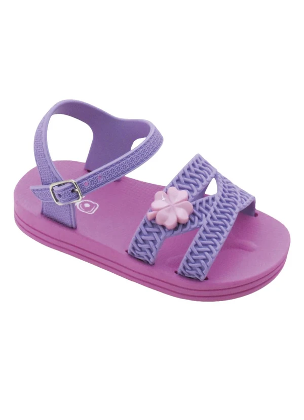 Perfecta - Sandália Infantil Lilás com Solado Flexível