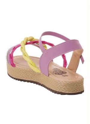 Perfecta - Sandália Infantil Lilás com Strass - PERFECTA