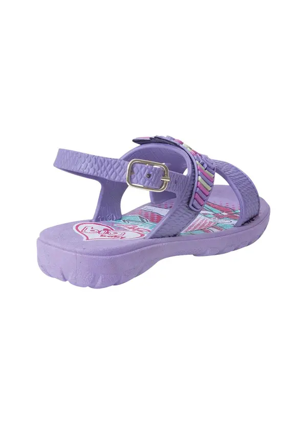 Perfecta - Sandália Infantil Lilás em Pvc 2