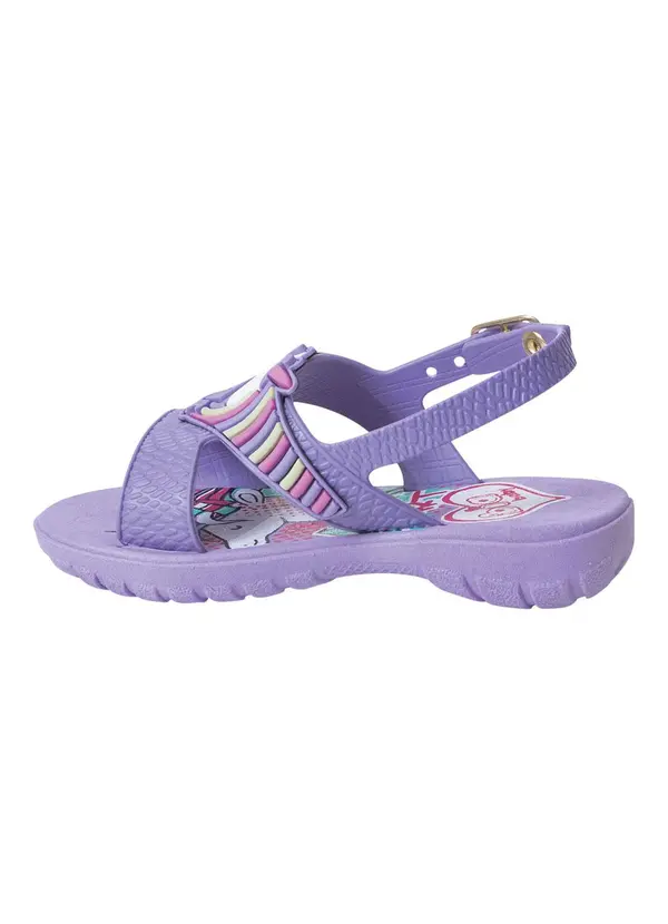 Perfecta - Sandália Infantil Lilás em Pvc 3