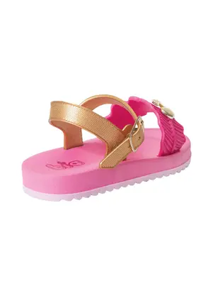 Perfecta - Sandália Infantil Pink com Fechamento em Fivela - PERFECTA