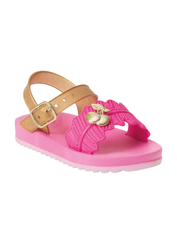 Perfecta - Sandália Infantil Pink com Fechamento em Fivela