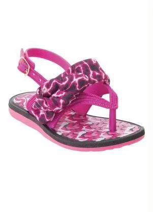 Perfecta - Sandália Infantil Pink com Tecido Estampado - PERFECTA