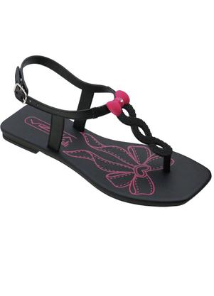 Sandlia Infantil (Preta) com Fechamento em Fivela