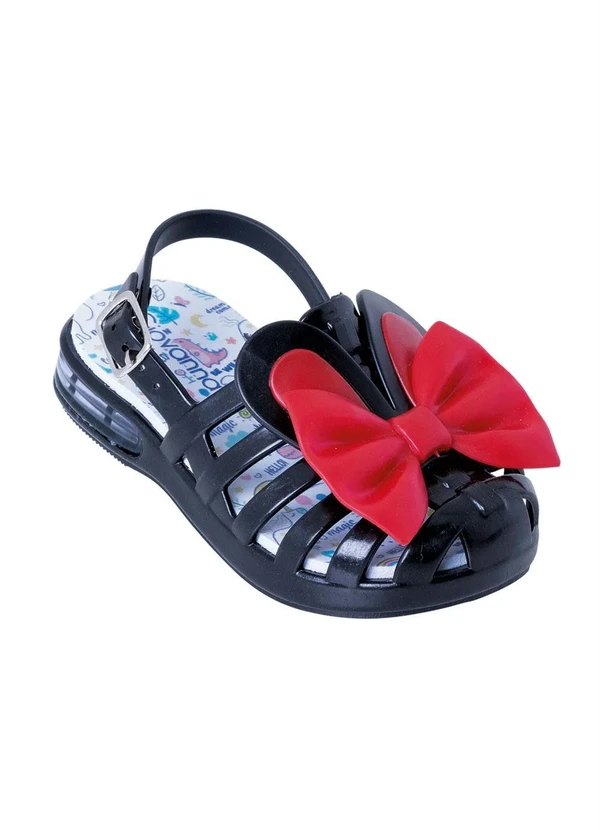 Perfecta - Sandália Infantil Preta em Sintético