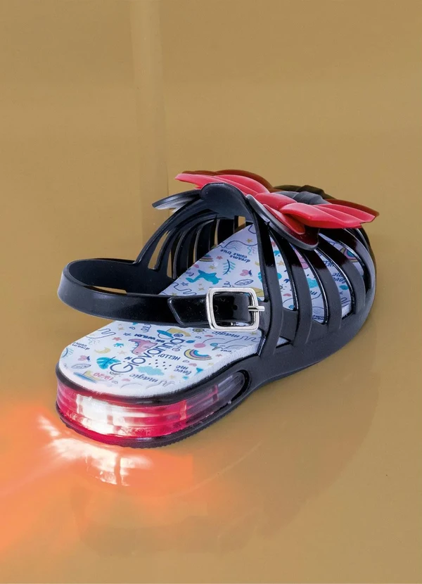 Perfecta - Sandália Infantil Preta em Sintético 4