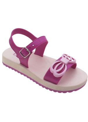 Sandlia Infantil (Rosa) com Detalhe de Lao