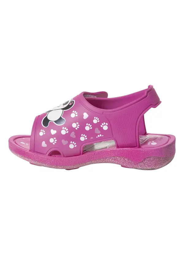 Perfecta - Sandália Infantil Rosa com Fechamento em Velcro 3