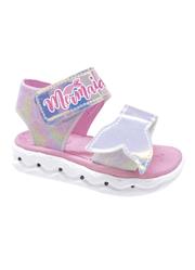 Sand�lia Infantil Rosa com Led