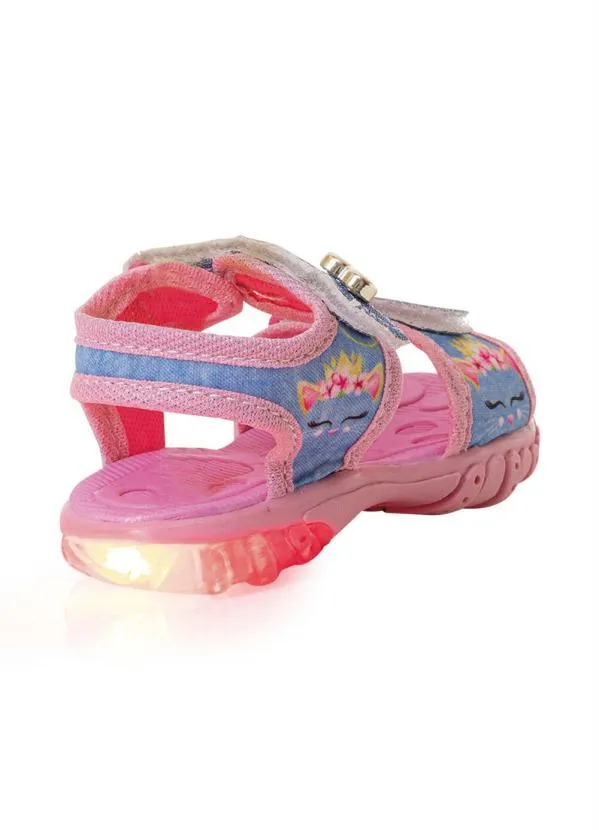 Perfecta - Sandália Infantil Rosa com Velcro 2