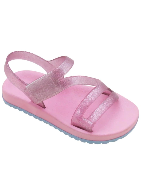 Perfecta - Sandália Infantil Rosa em Material de Pvc