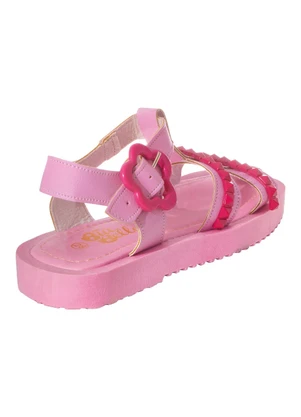 Perfecta - Sandália Infantil Rosa em Sintético - PERFECTA