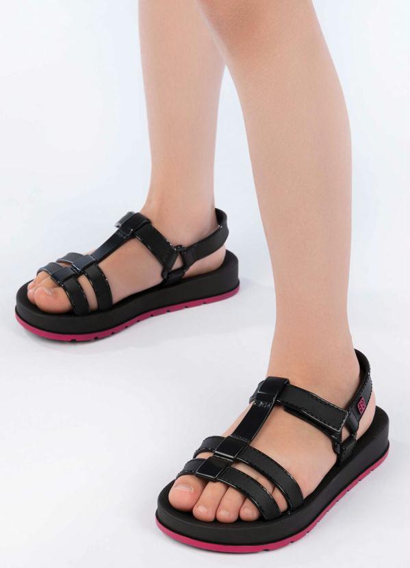 Grendene Kids - Sandália Infantil Zaxy Conectada Preto 4