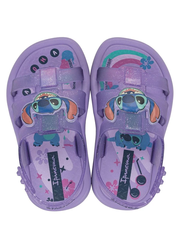 Sandália Ipanema Disney Stitch Lilás Multimarcas