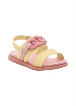 Sandália Molekinha (Amarelo) em Sontético - MOLEKINHA