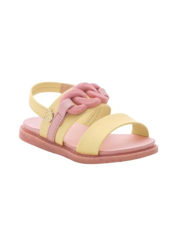 Molekinha - Sandália Molekinha Amarelo em Sontético