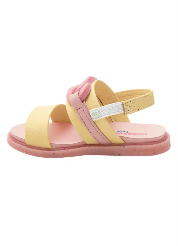Molekinha - Sandália Molekinha Amarelo em Sontético 3