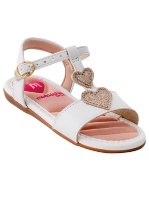 Sandália Molekinha (Branca) em Sintético - MOLEKINHA
