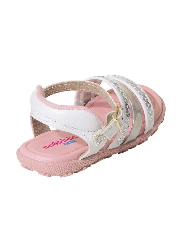 Molekinha - Sandália Molekinha Branco em Sintético 2