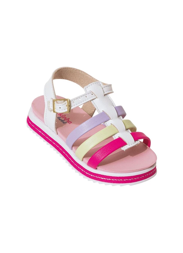 Molekinha - Sandália Molekinha Colorido em Sintético