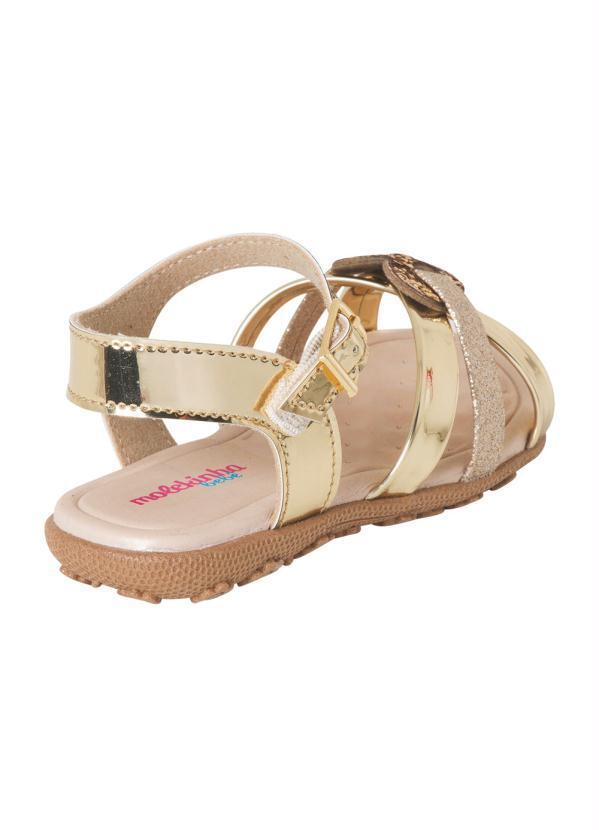 Molekinha - Sandália Molekinha Dourada com Palmilha Confort 2