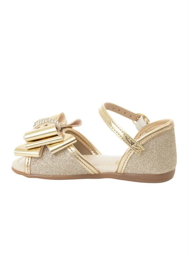 Molekinha - Sandália Molekinha Dourado em Sintético 3