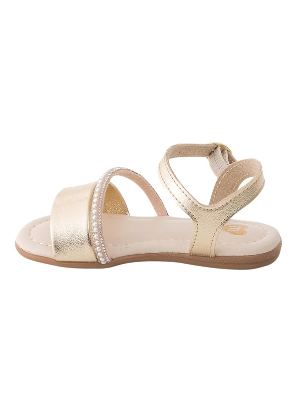 Molekinha - Sandália Molekinha Dourado em Sintético 3