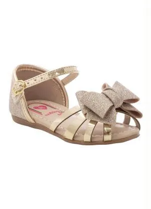 Sandália Molekinha (Dourado) em Verniz - MOLEKINHA