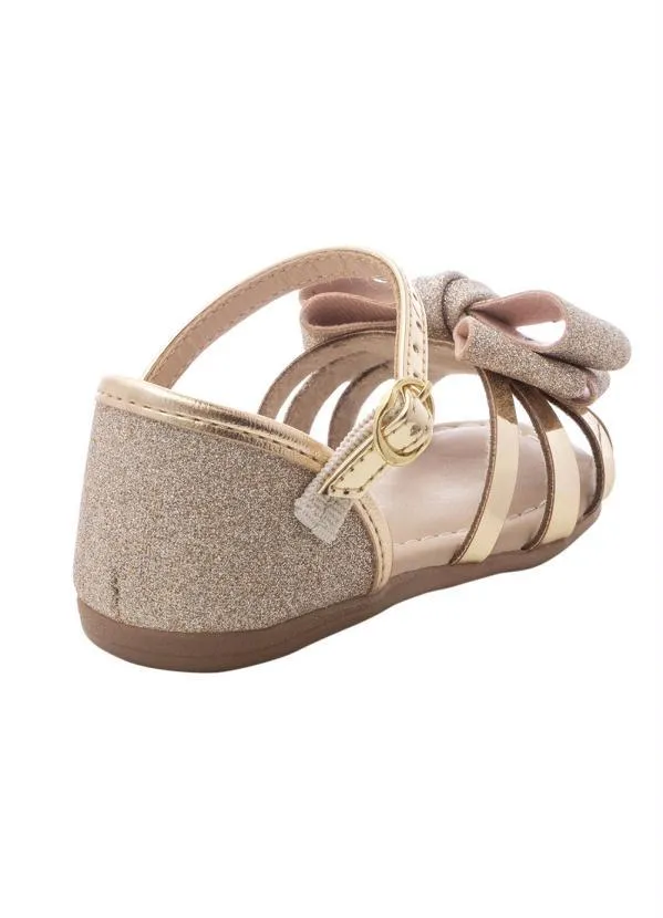 Molekinha - Sandália Molekinha Dourado em Verniz 2