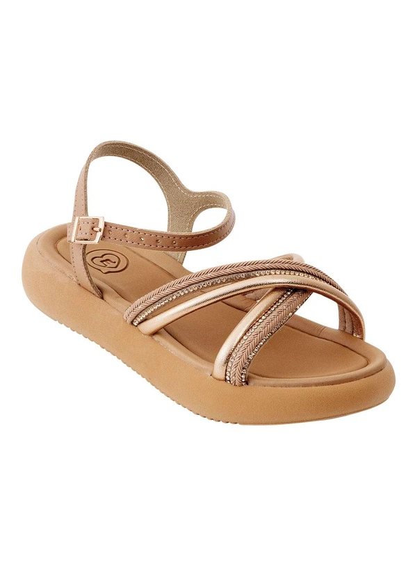 Molekinha - Sandália Molekinha Nude em Sintético