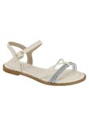 Sand�lia Molekinha Off White com Strass