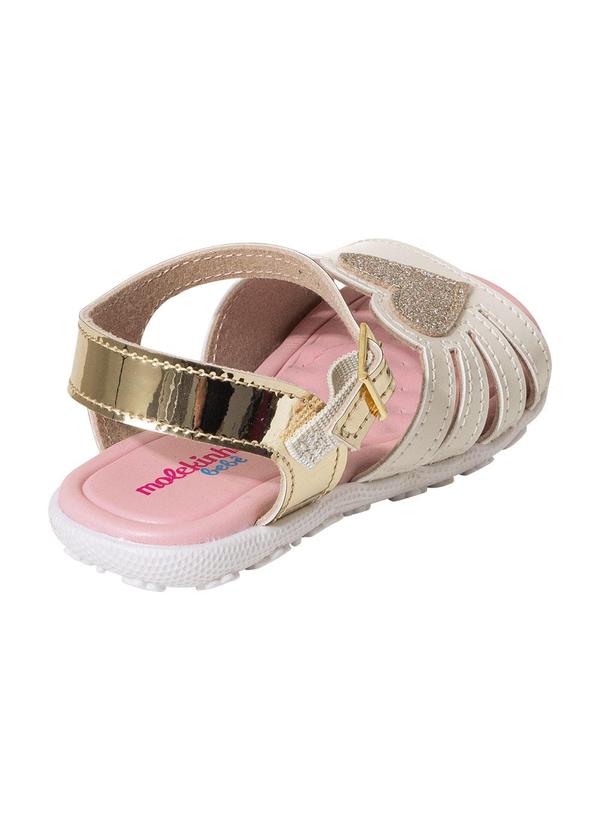 Molekinha - Sandália Molekinha Off White em Sintético 2