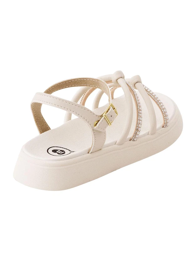 Molekinha - Sandália Molekinha Off White em Sintético 3