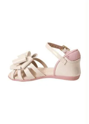 Sandália Molekinha (Off White) em Verniz - MOLEKINHA