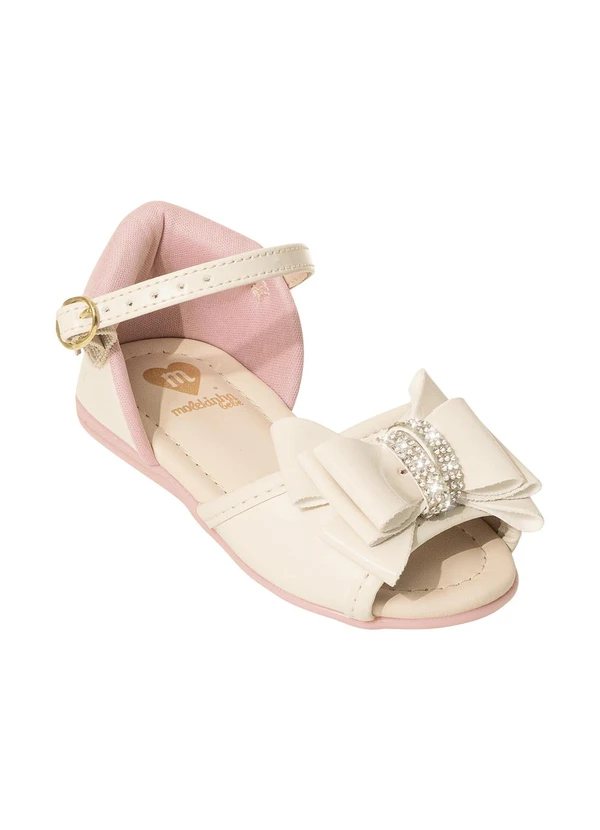 Molekinha - Sandália Molekinha Off Withe 1
