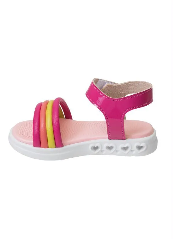 Molekinha - Sandália Molekinha Pink com Luzinha 3