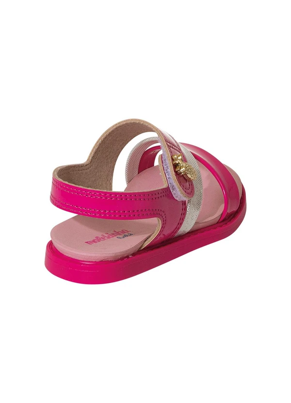 Molekinha - Sandália Molekinha Pink em Verniz 2