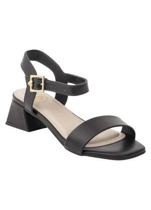 Sandália Molekinha (Preta) com Salto - MOLEKINHA