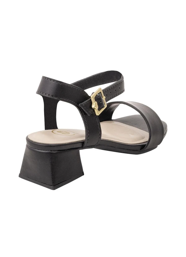 Molekinha - Sandália Molekinha Preta com Salto 3