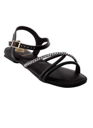 Sandália Molekinha (Preta) em Sintético - MOLEKINHA