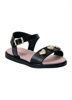 Sandália Molekinha (Preta) em Sisntético - MOLEKINHA