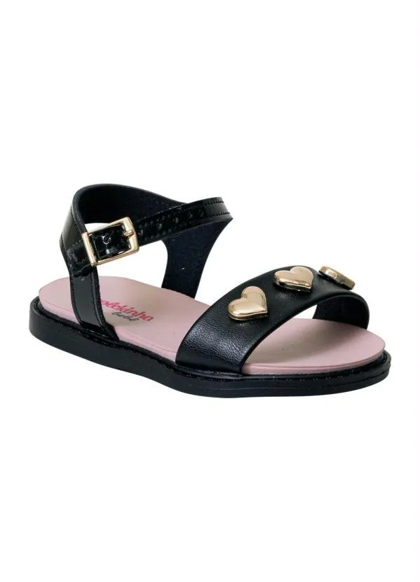Molekinha - Sandália Molekinha Preta em Sisntético