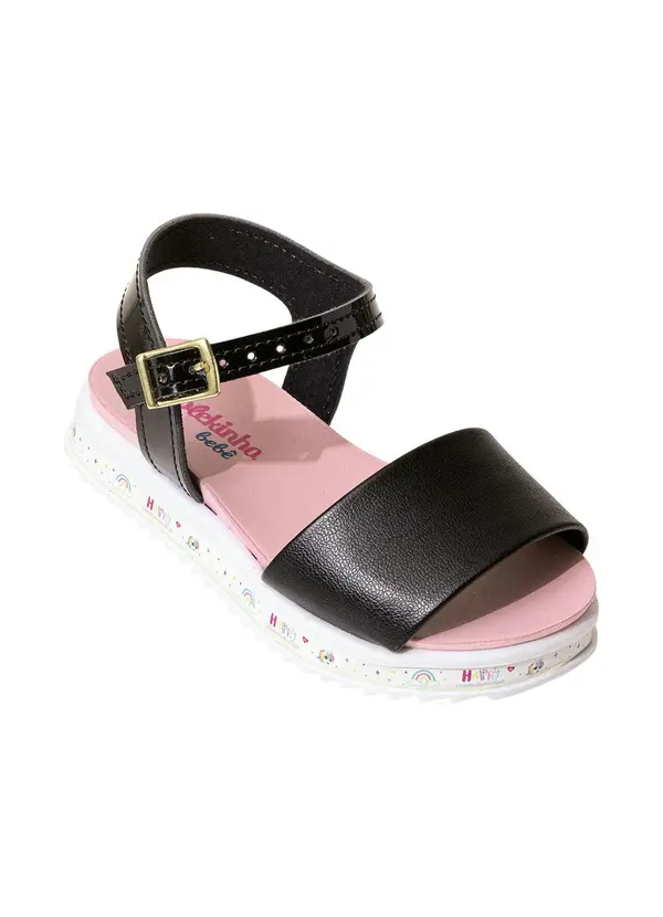 Molekinha - Sandália Molekinha Preto em Sintético