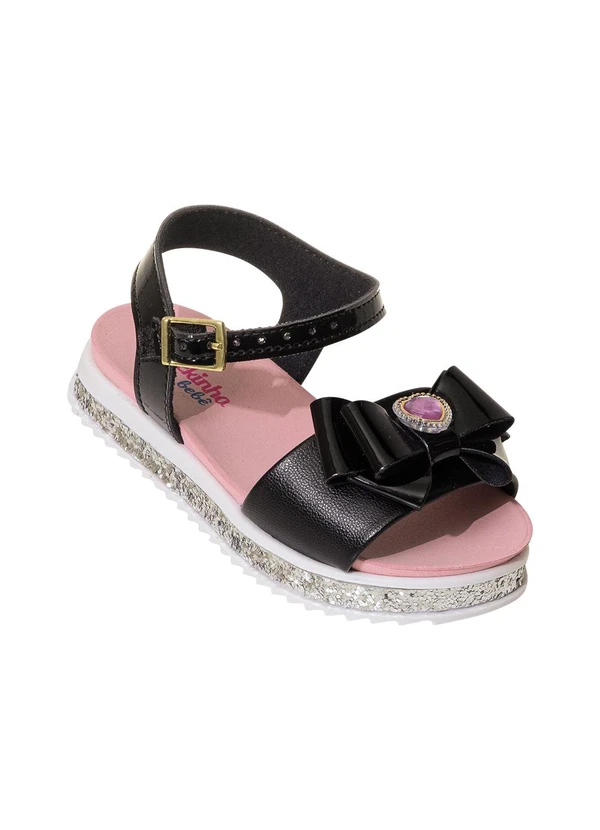 Molekinha - Sandália Molekinha Preto em Sintético