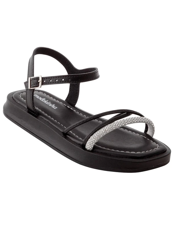 Molekinha - Sandália Molekinha Preto em Sintético