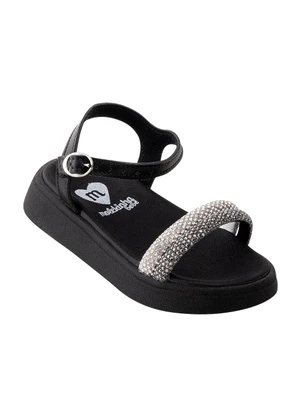 Sandália Molekinha (Preto) em Sintético - MOLEKINHA