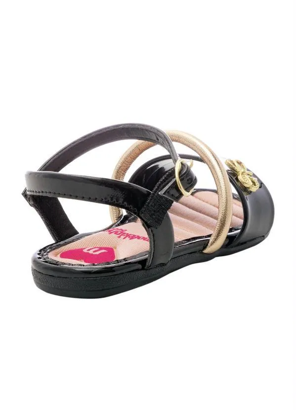 Molekinha - Sandália Molekinha Preto em Verniz 2