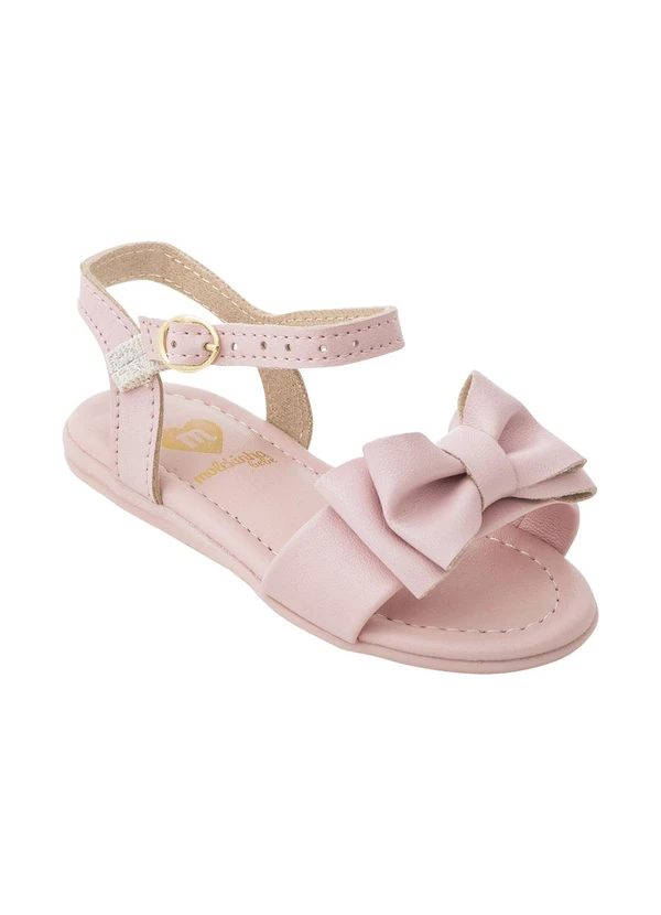 Molekinha - Sandália Molekinha Rosa com Laço